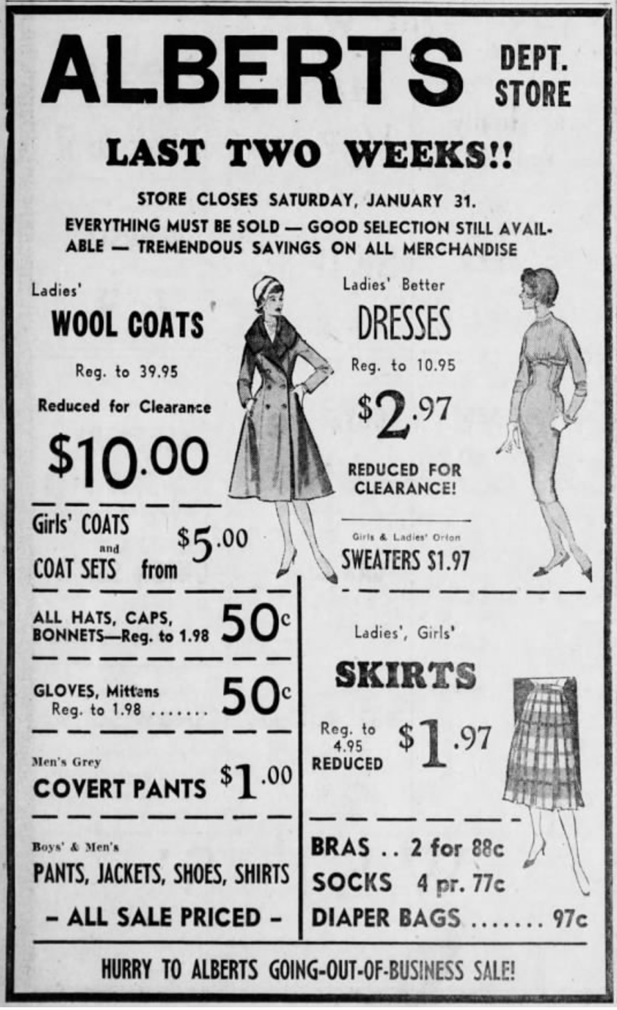 Part 2 Sayre (PA) Albert’s Department Store A Family of Stores