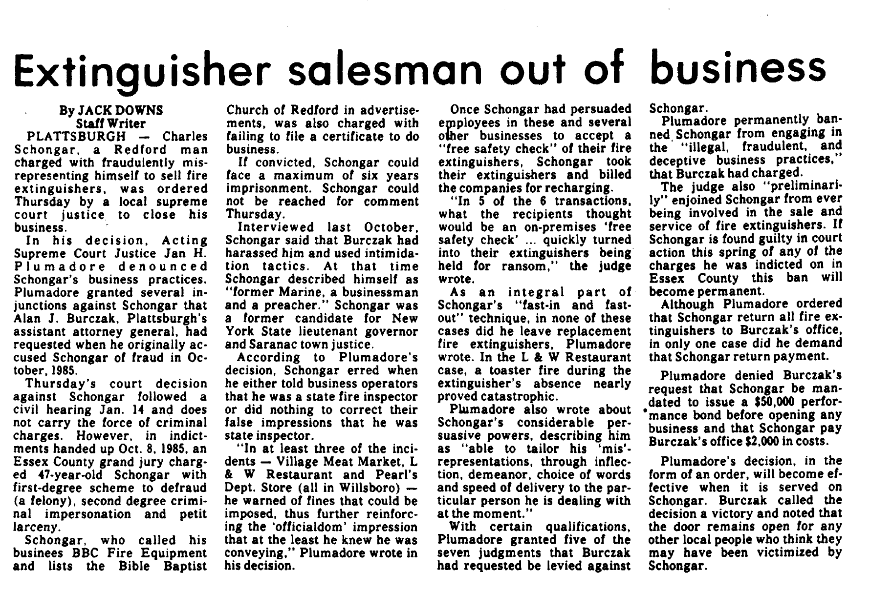 Part 2 Willsboro (NY) Pearl’s Department Store A Family of Stores