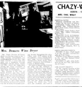 Pearl's Champlain - Dryer winner (The North Countryman, 19 December 1968 p27)